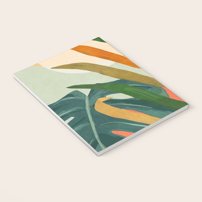 Abstract Art Tropical Leaves 118 Notebook Gallery Image 3