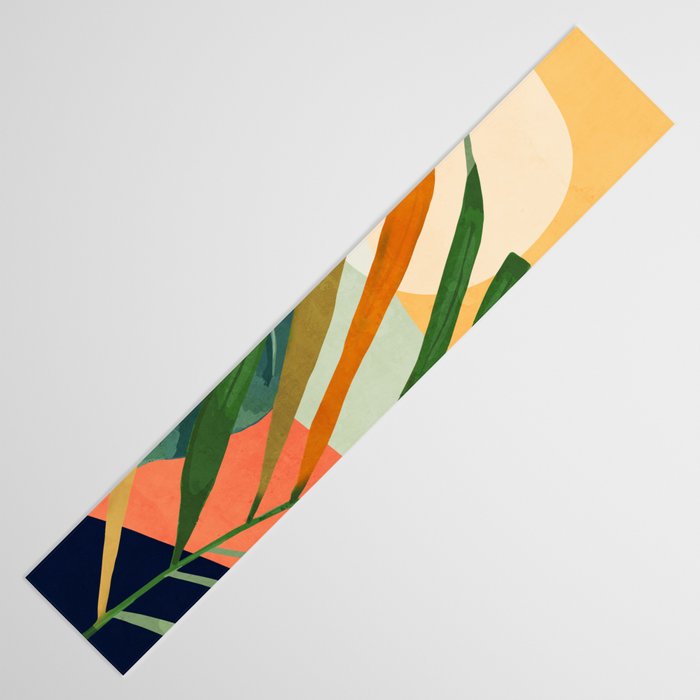 Abstract Art Tropical Leaves 118 Table Runner Gallery Image 3