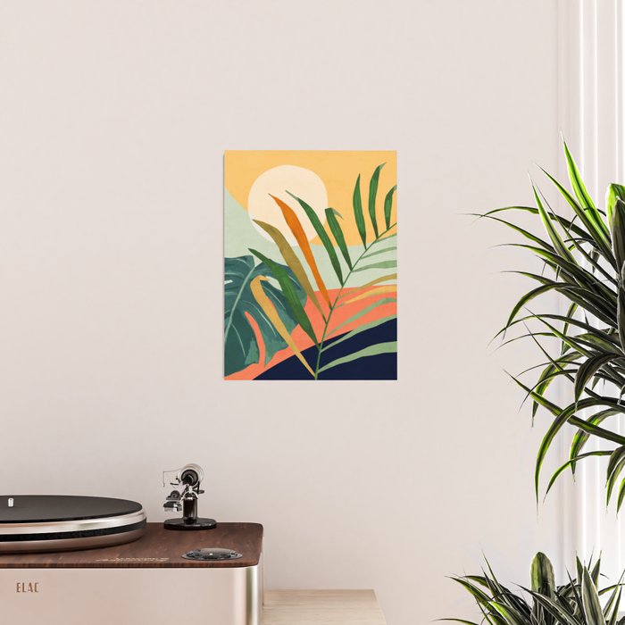 Abstract Art Tropical Leaves 118 Poster Gallery Image 2