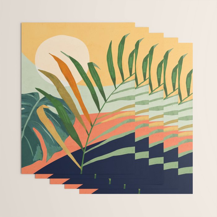 Abstract Art Tropical Leaves 118 Wrapping Paper Gallery Image 3