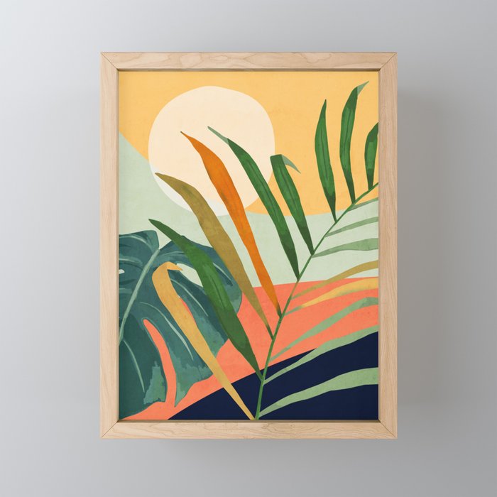 Abstract Art Tropical Leaves 118 Mini Art Print Gallery Image 1