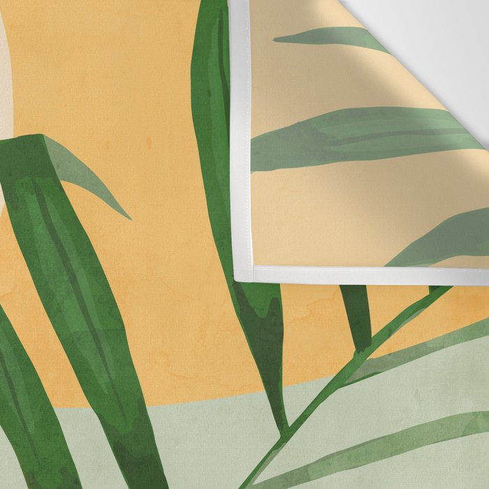 Abstract Art Tropical Leaves 118 Wall Tapestry Gallery Image 3