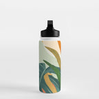 Abstract Art Tropical Leaves 118 Water Bottle Gallery Image 3