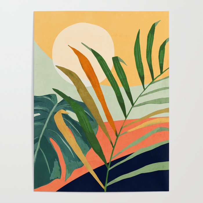Abstract Art Tropical Leaves 118 Poster Gallery Image 4
