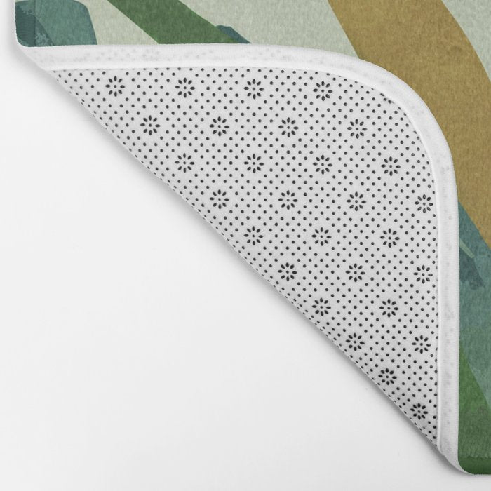 Abstract Art Tropical Leaves 118 Bath Mat Gallery Image 2