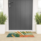 Abstract Art Tropical Leaves 118 Welcome Mat Gallery Image 3