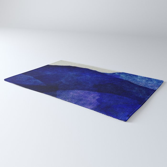 Blue hills abstract Rug Gallery Image 3