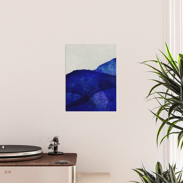Blue hills abstract Poster Gallery Image 2