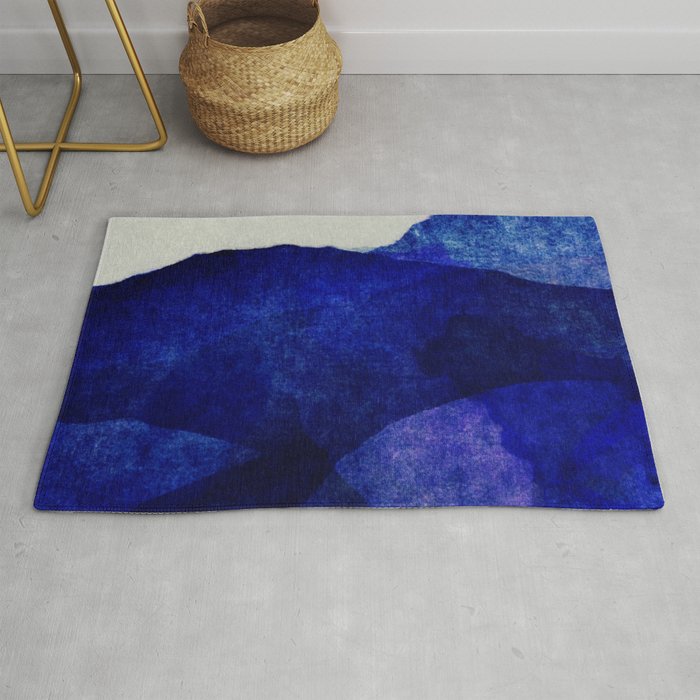Blue hills abstract Rug Gallery Image 1