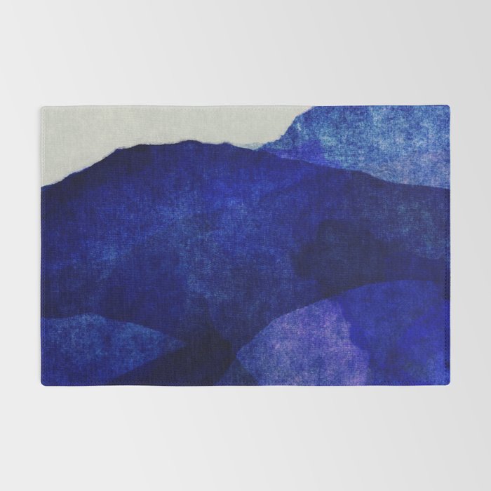 Blue hills abstract Rug Gallery Image 2