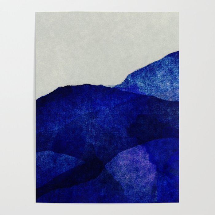 Blue hills abstract Poster Gallery Image 1