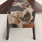 LEOPARD AND FLORAL NIGHT PATTERN Table Runner Gallery Image 1