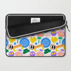 Retro cartoon sticker label pattern Laptop Sleeve Gallery Image 2