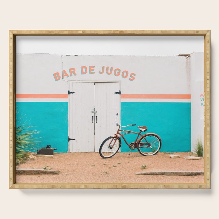 Colorful Marfa Texas Photography Serving Tray Gallery Image 1
