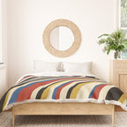 Wavy Stripes IX - Bauhaus Palette Duvet Cover Gallery Image 3