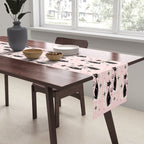 Mid Century Meow Retro Atomic Cats ©studioxtine Table Runner Gallery Image 2