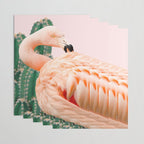 Flamingo & Cactus #society6 #decor #buyart Wrapping Paper Gallery Image 3