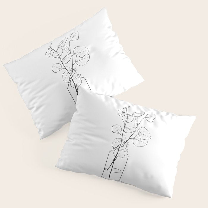 Eucalyptus Branch in a Vase Pillow Sham Gallery Image 3