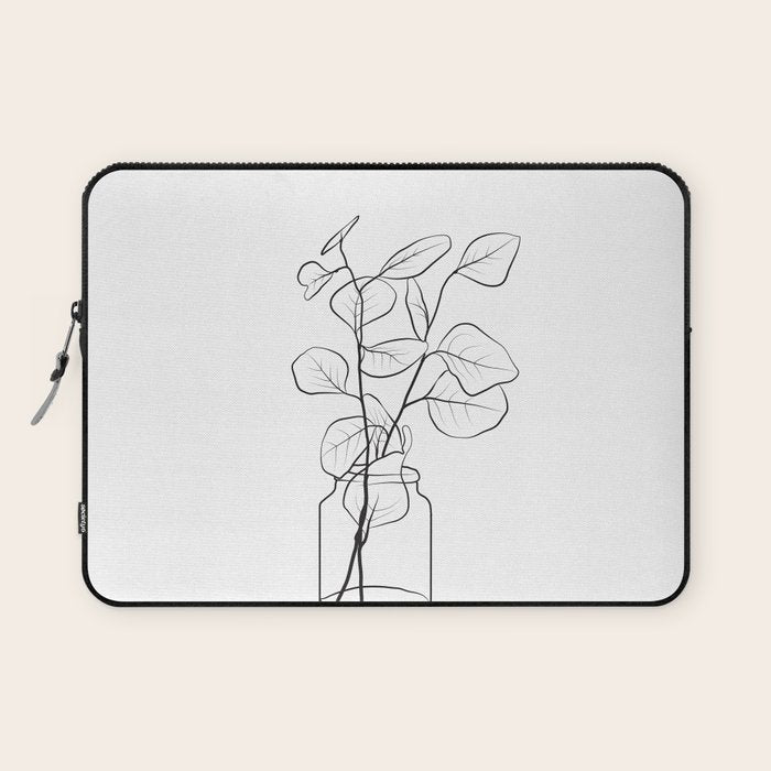 Eucalyptus Branch in a Vase Laptop Sleeve Gallery Image 1