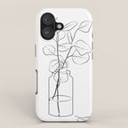 Eucalyptus Branch in a Vase iPhone Case Gallery Image 1