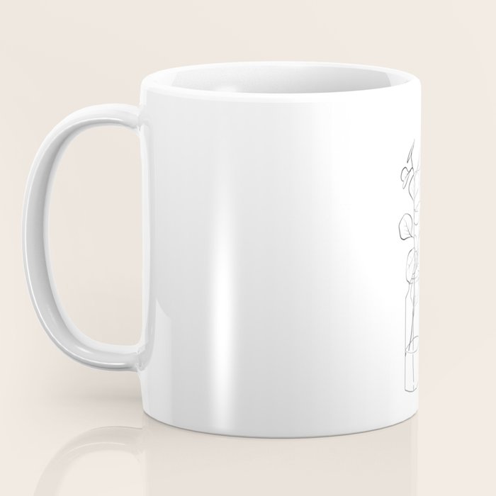 Eucalyptus Branch in a Vase Coffee Mug Gallery Image 3