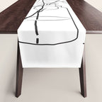 Eucalyptus Branch in a Vase Table Runner Gallery Image 1