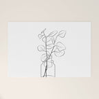 Eucalyptus Branch in a Vase Welcome Mat Gallery Image 1