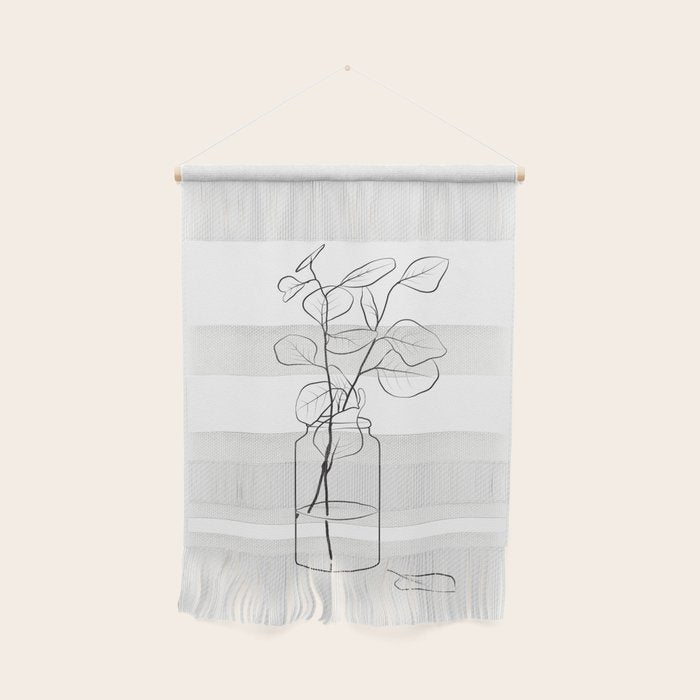 Eucalyptus Branch in a Vase Wall Hanging Gallery Image 1