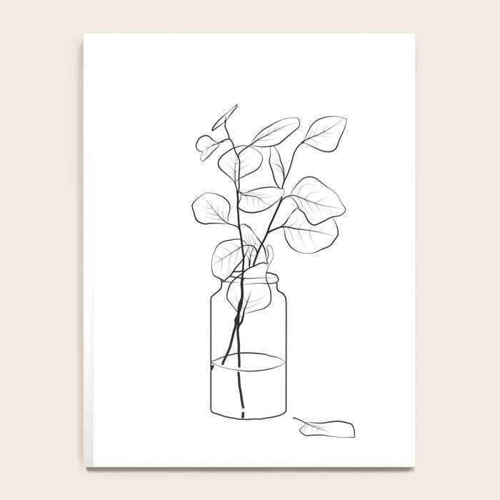 Eucalyptus Branch in a Vase Notebook Gallery Image 4