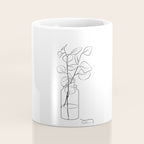 Eucalyptus Branch in a Vase Coffee Mug Gallery Image 4