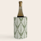 Linocut Palm Leaves - Paradise Green  Wine Chiller Gallery Image 3