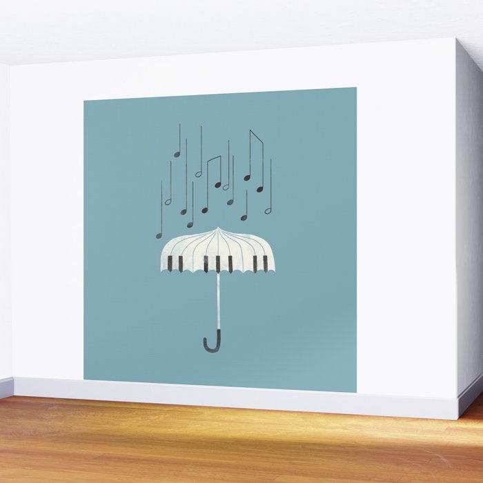 Singing in the rain Wall Mural Gallery Image 2