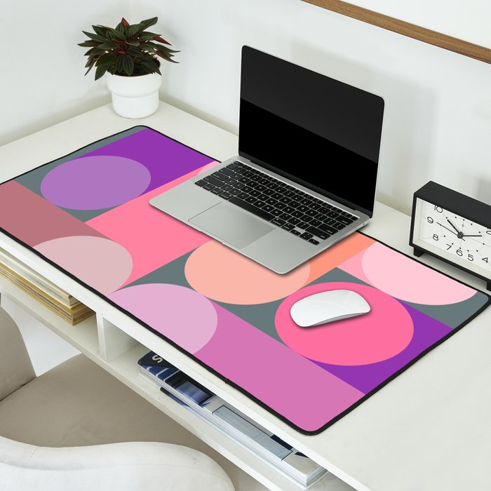 Modern Geometric 87B Desk Mat Gallery Image 2