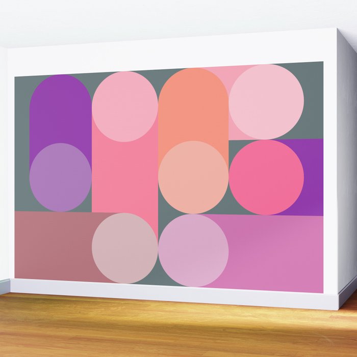 Modern Geometric 87B Wall Mural Gallery Image 2