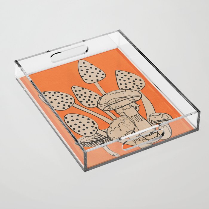 Abstract Mushrooms 2 Acrylic Tray Gallery Image 1