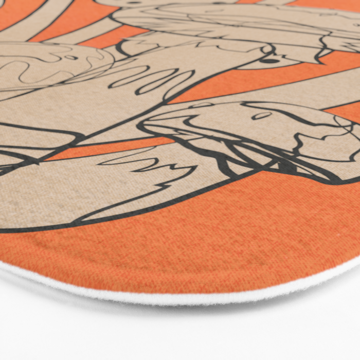 Abstract Mushrooms 2 Bath Mat Gallery Image 3