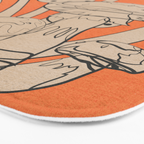 Abstract Mushrooms 2 Bath Mat Gallery Image 3