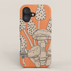 Abstract Mushrooms 2 iPhone Case Gallery Image 1