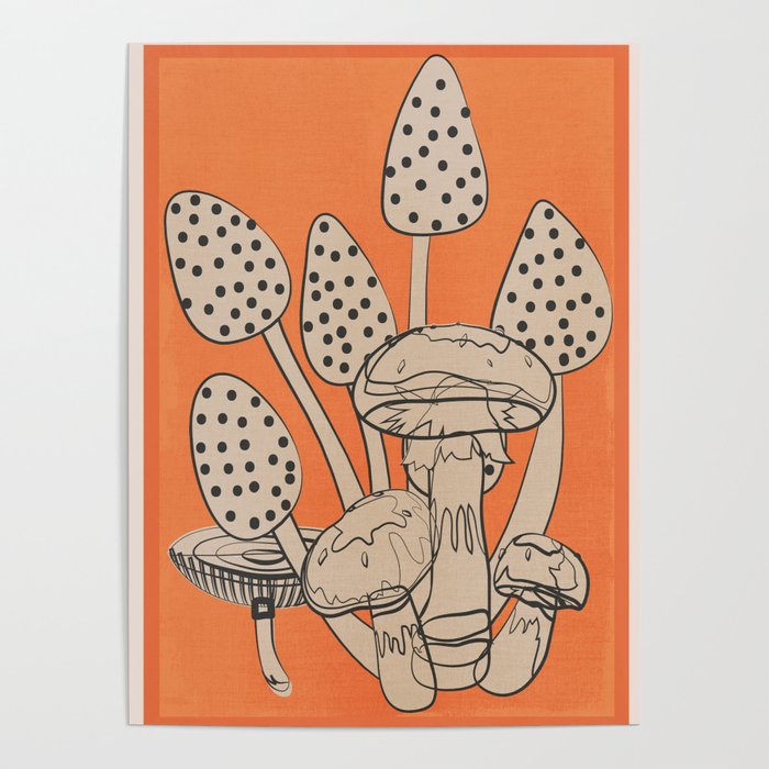Abstract Mushrooms 2 Poster Gallery Image 4