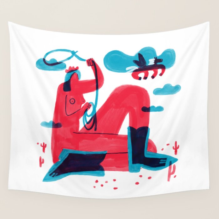 Runaway Pegasus Wall Tapestry Gallery Image 4