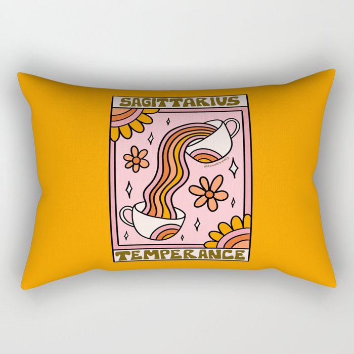 Sagittarius Tarot Card Rectangular Pillow Gallery Image 1