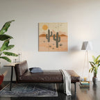 Cacti Desert Landscape Wood Wall Art Gallery Image 2