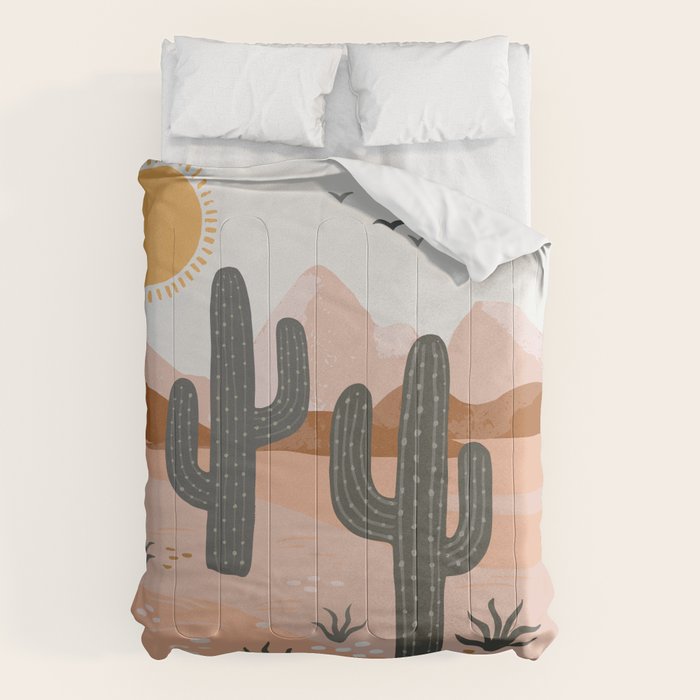 Cacti Desert Landscape Comforter Gallery Image 1