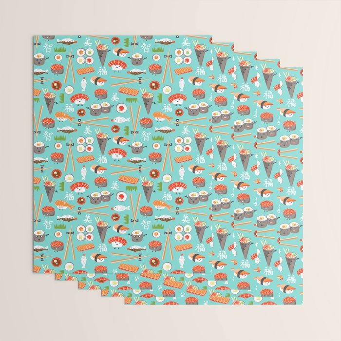 Happy Sushi Wrapping Paper Gallery Image 3