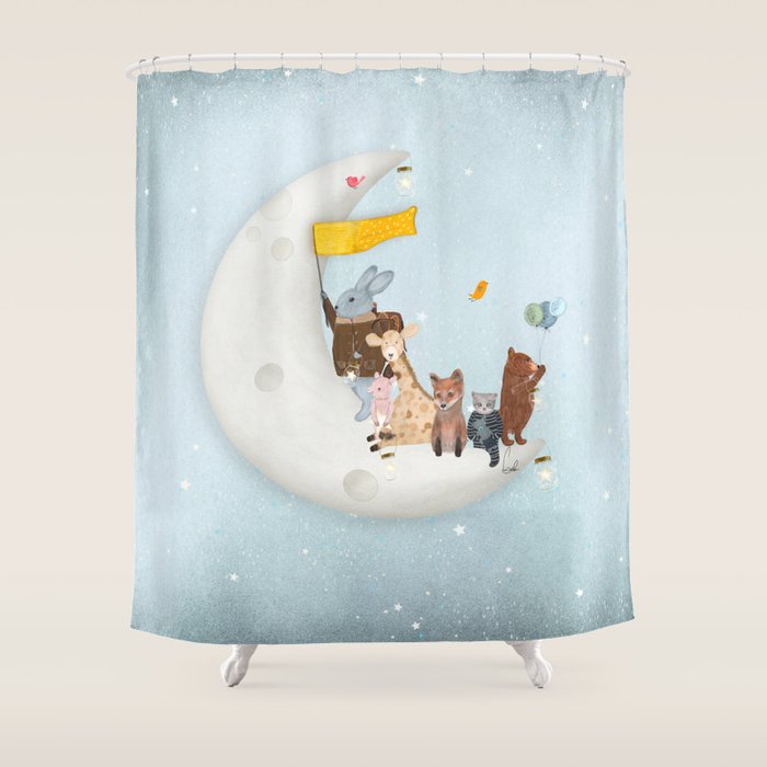 starlight wishes with you Shower Curtain Gallery Image 1