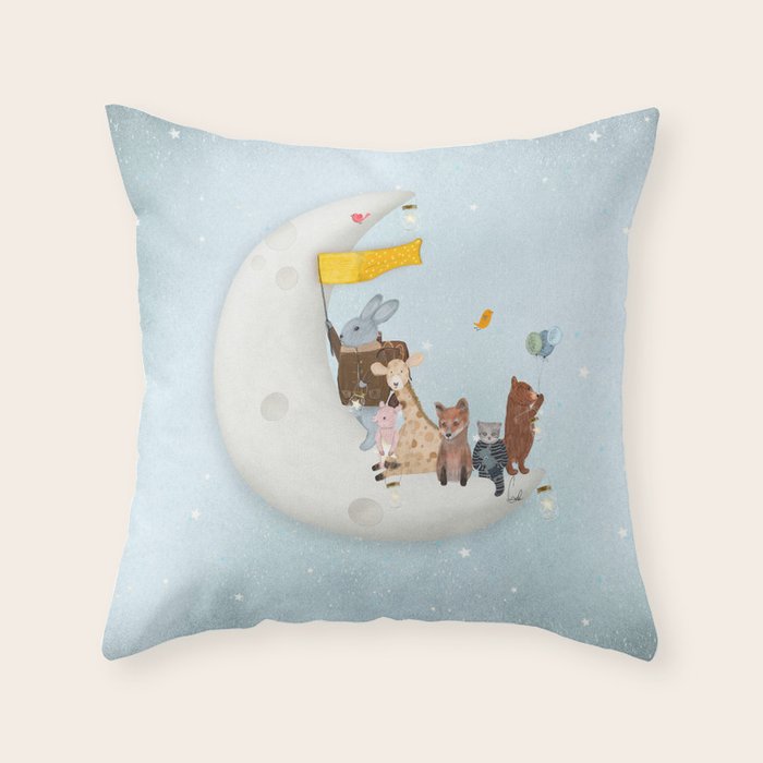 starlight wishes with you Throw Pillow Gallery Image 6