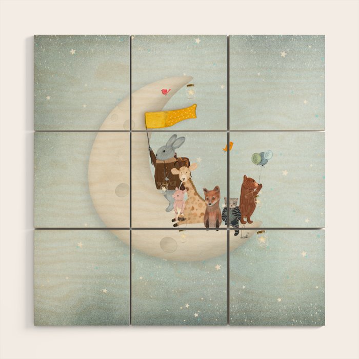 starlight wishes with you Wood Wall Art Gallery Image 1