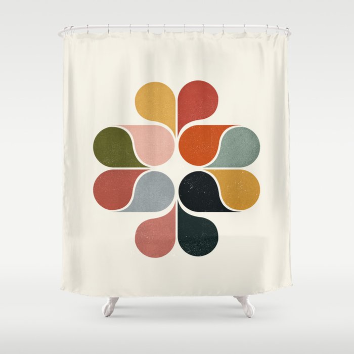Abstract modern art Shower Curtain Gallery Image 1