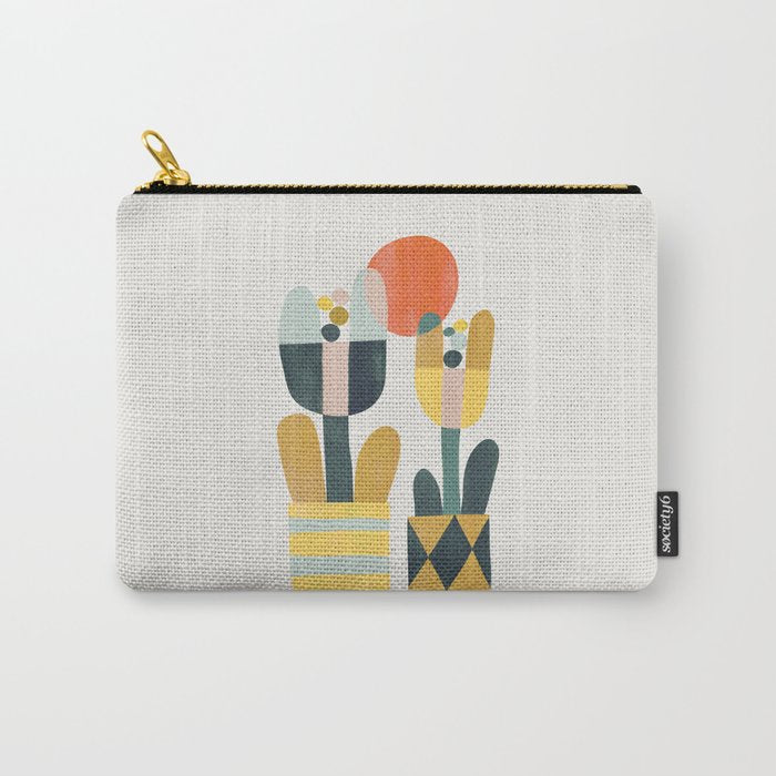 Two flowers Carry All Pouch Gallery Image 1