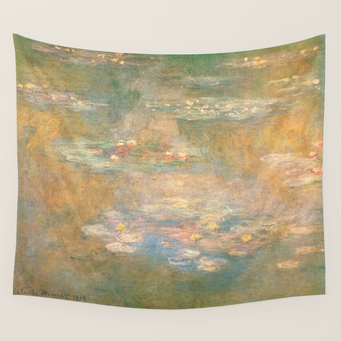 Water Lilies Claude Monet 1908 Wall Tapestry Gallery Image 1